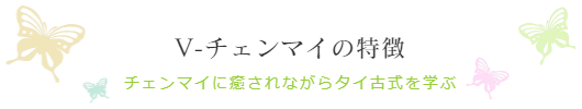 チェンマイの女性専用タイ古式マッサージスクール「V-チェンマイ」のポイント