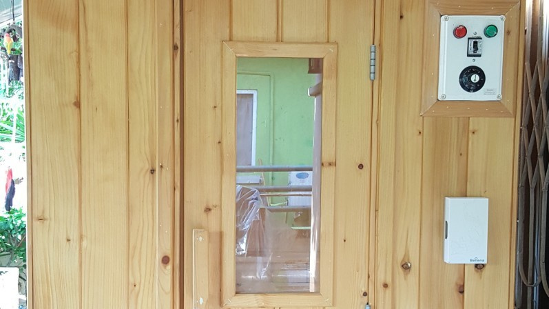 チェンマイの女性専用タイ古式マッサージスクール「V-チェンマイ」のハーブサウナ