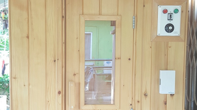 チェンマイの女性専用タイ古式マッサージスクール「V-チェンマイ」のハーブサウナ