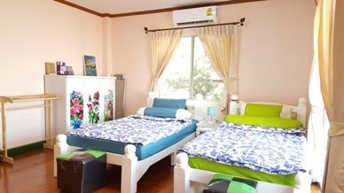 チェンマイの女性専用タイ古式マッサージスクール「V-チェンマイ」のDXツインルーム